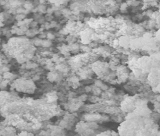 電子顯微鏡下霧狀的氧化鎳